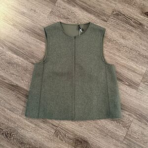 COS Green Wool Vest New